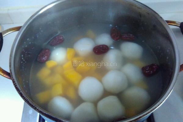 红薯红枣汤圆的做法图解7