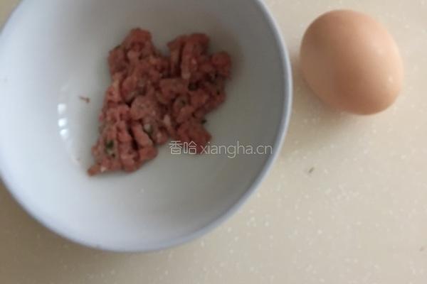 肉末蒸蛋的做法图解1