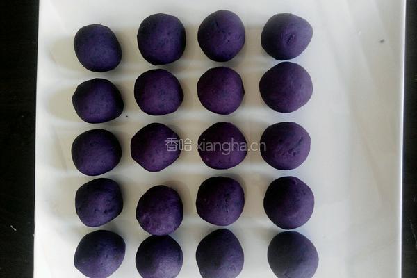 紫薯蜜豆酥的做法图解5