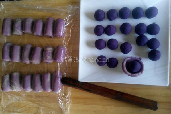 紫薯蜜豆酥的做法图解10