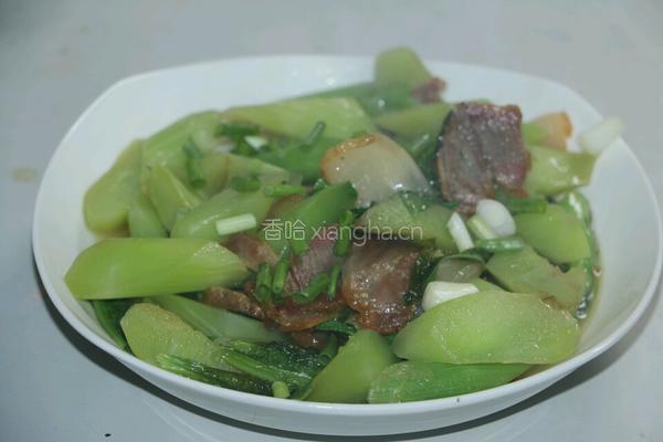 莴笋腊肉的做法图解6
