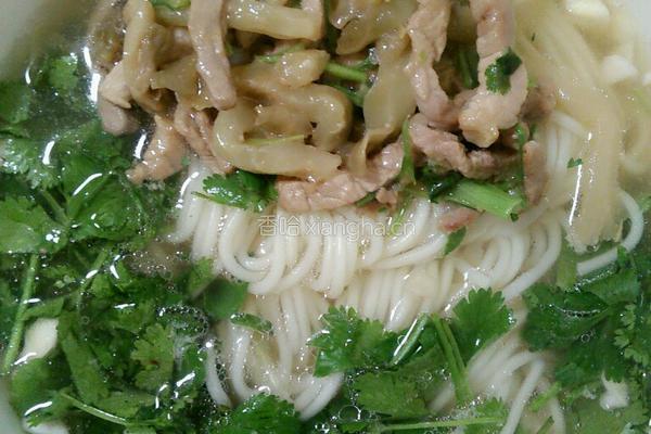榨菜肉丝面的做法图解10