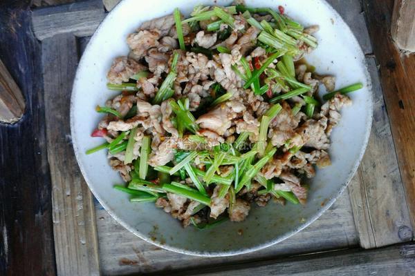 芹菜香炒肉丝的做法图解6