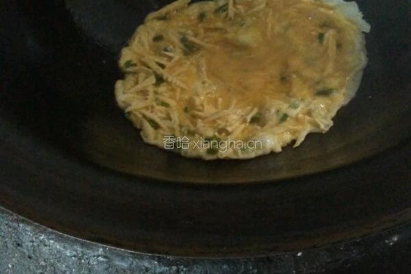 笋丝汰蛋的做法图解2