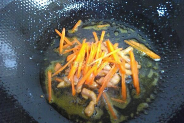 包菜炒肉丝的做法图解4