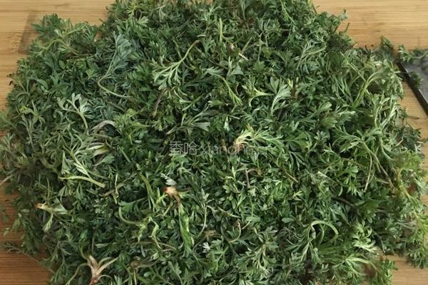白蒿蒸菜的做法图解1