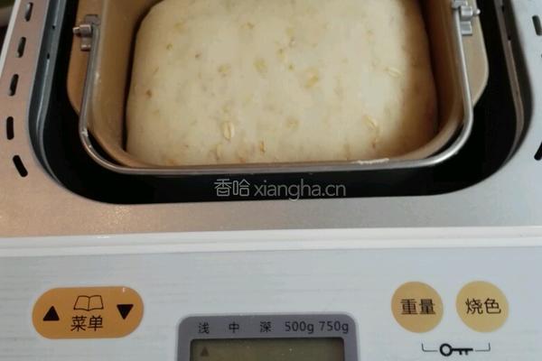 低糖燕麦片炫彩蜜豆土司的做法图解8