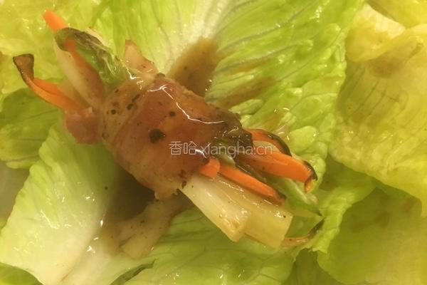 时蔬培根生菜卷