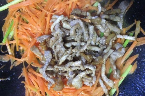 胡萝卜炒肉的做法图解7