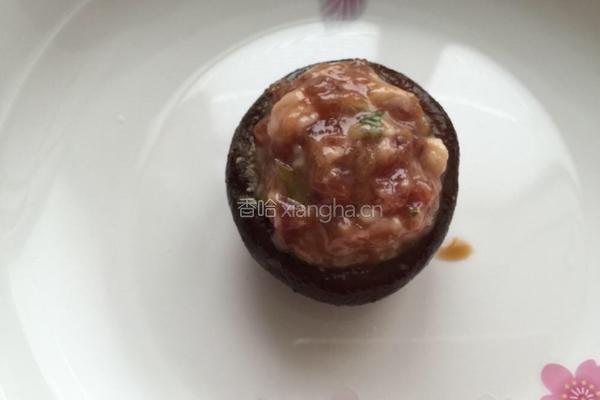 油菜酿香菇的做法图解8