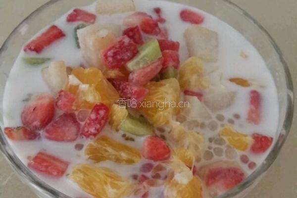 椰奶水果捞的做法图解4