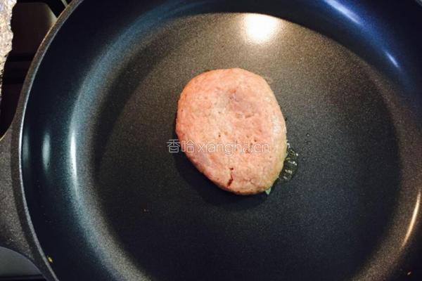 豆奶汉堡牛肉饼的做法图解7