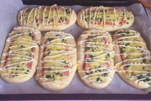 培根芝士香葱面包的做法图解11