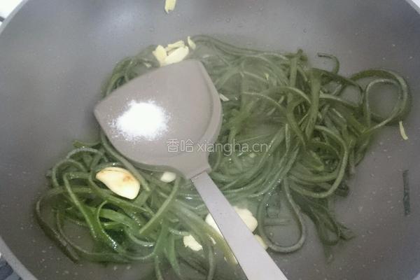 大蒜海带的做法图解5