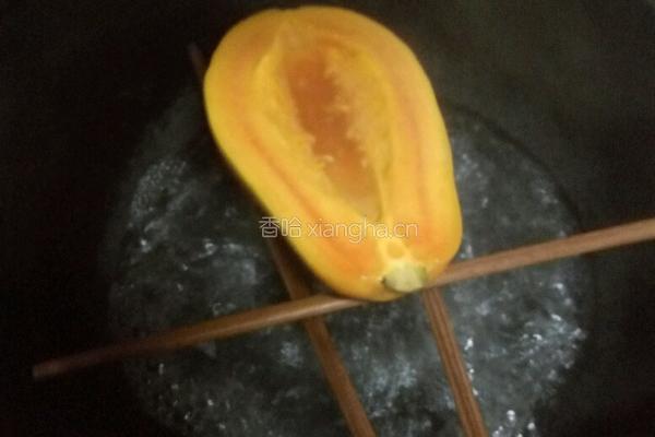 蜂蜜木瓜的做法图解3