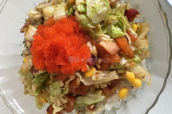生鱼片拌饭的做法图解4