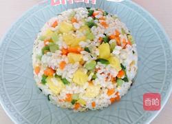 七彩菠萝炒饭的做法图解4