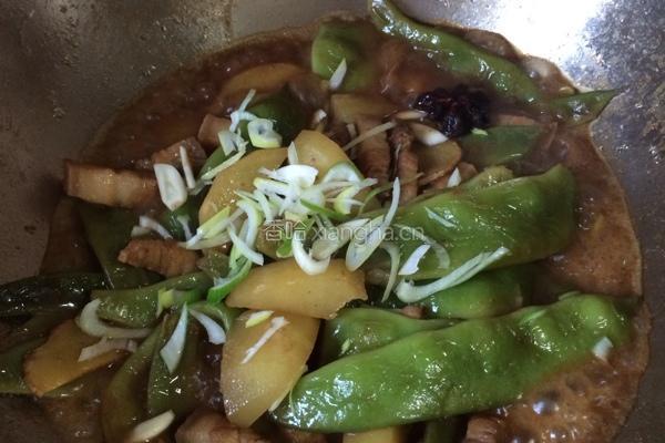 红烧肉土豆烧豆角的做法图解6