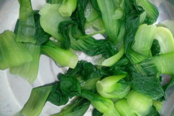 香菇油菜的做法图解1