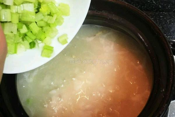 河蚬瘦肉砂锅粥的做法图解9