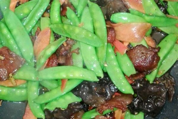 荷兰豆炒肉片的做法图解3