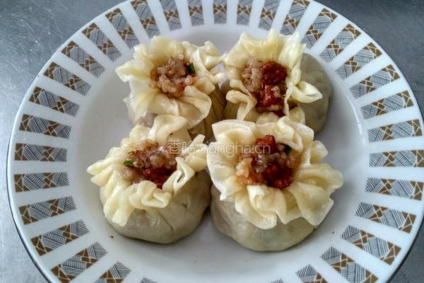 手工大肉丁烧卖的做法图解10