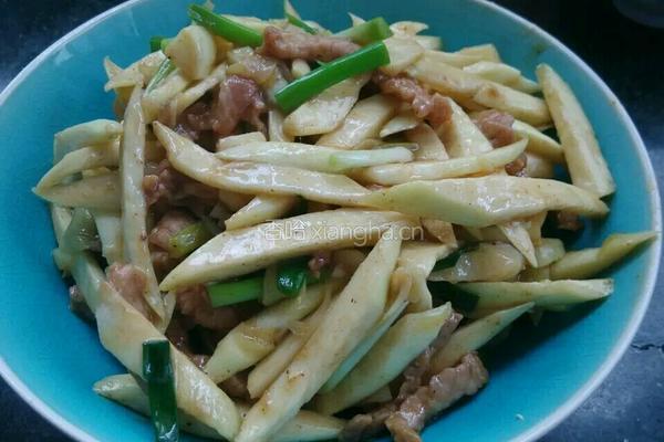 小炒茭白的做法图解4
