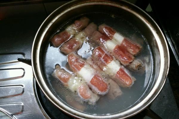 金针菇肥牛小白菜汤的做法图解3