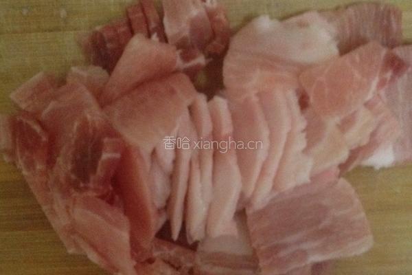 孜然千张肉片的做法图解1