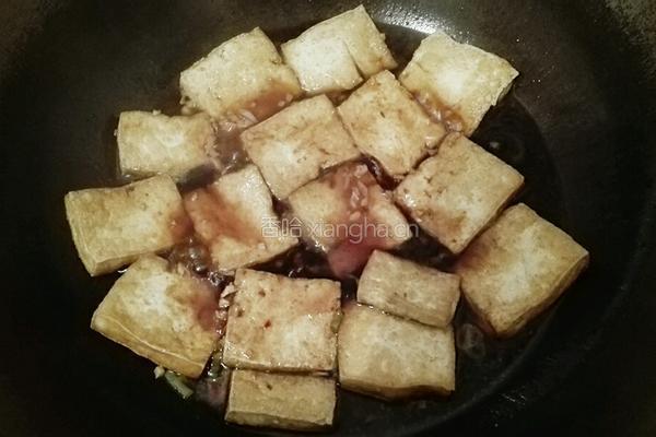 煎豆腐小白菜的做法图解8