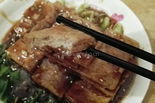 煎豆腐小白菜的做法图解11