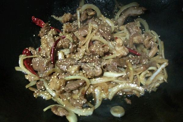 炒羊肉的做法图解5