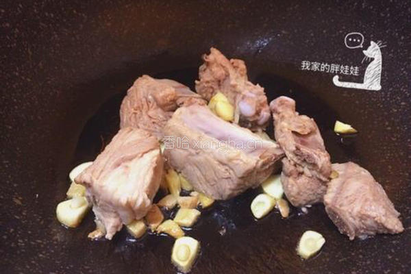 春笋烧排骨的做法图解6