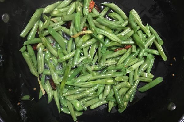 炒四季豆的做法图解5