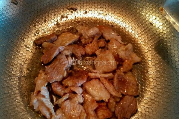 西葫芦炒肉片的做法图解3