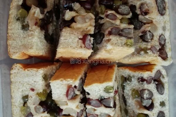加强版全麦炫彩蜜豆土司的做法图解4