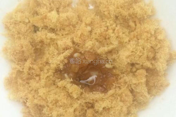 杏花楼咸蛋黄肉松网红青团的做法图解3
