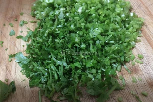 芹菜饺子的做法图解2