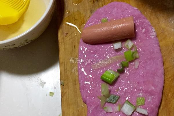 火龙果皮火腿卷的做法图解5