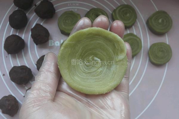抹茶豆沙酥的做法图解15