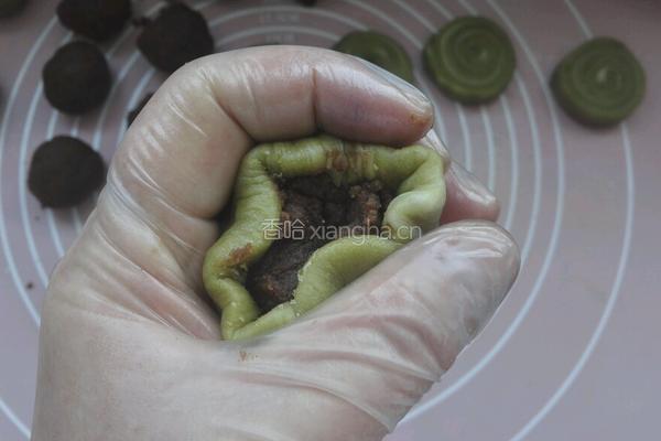 抹茶豆沙酥的做法图解17