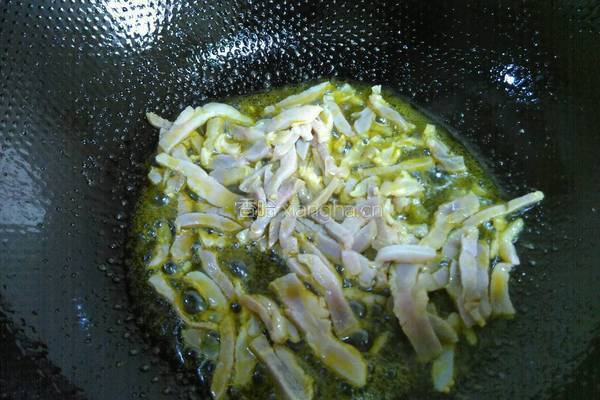 芦蒿香干炒咸肉丝的做法图解2
