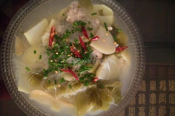 酸菜土豆粉丝汤
