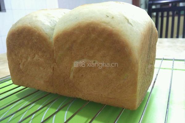 抹茶双色土司的做法图解7