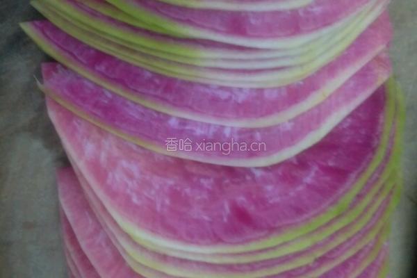 凉拌心里美的做法图解2
