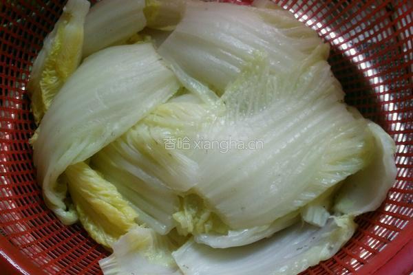豉油捞白菜的做法图解3