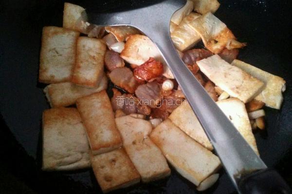 蒜香腊肉豆腐的做法图解4