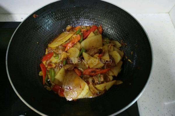 干锅香辣土豆片的做法图解12