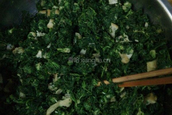 荠菜团子的做法图解1