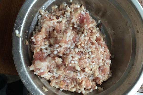 糯米香菇肉圆的做法图解5
